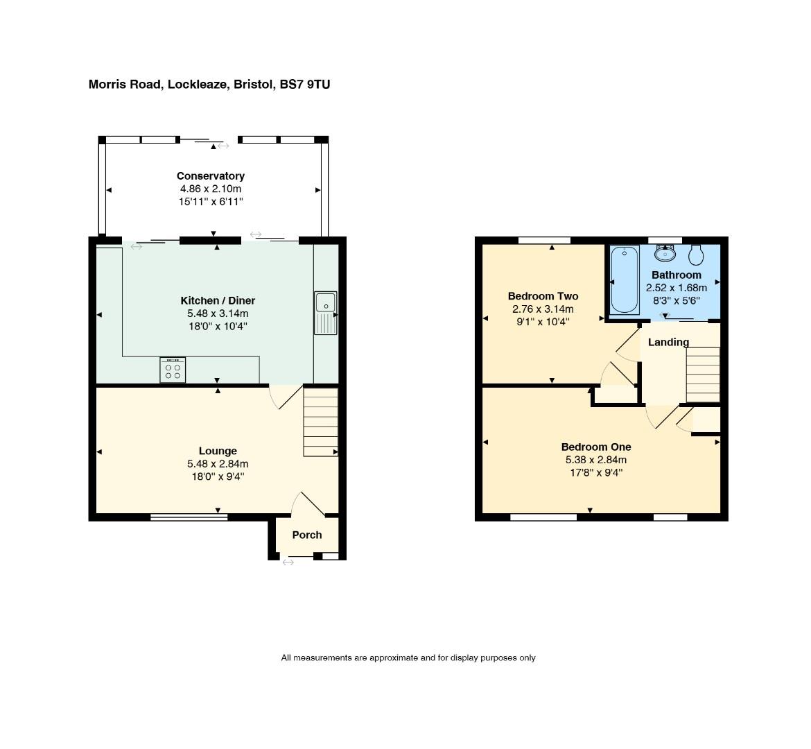 Floorplan for Morris Road, Bristol